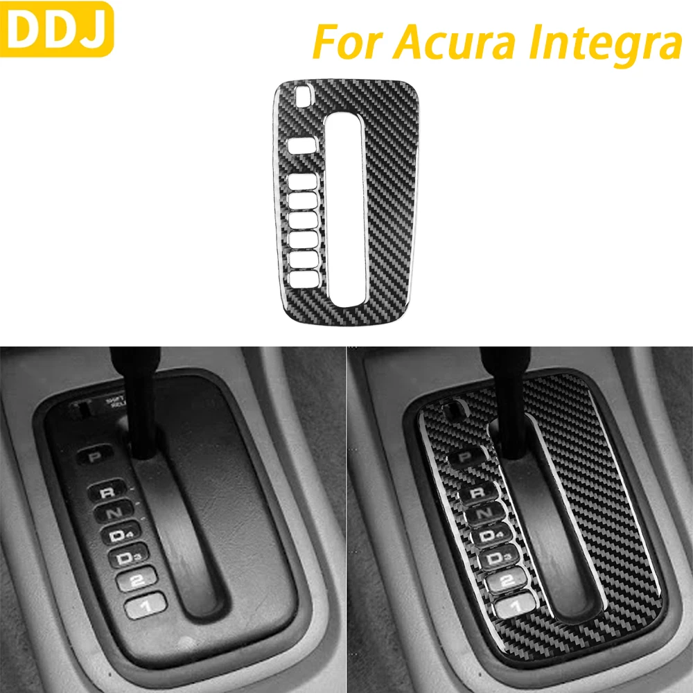 

For Acura Integra 1994-2001 Accessories Carbon Fiber Center Console Gear Shift Panel Cover Trim Car Interior Decoration Sticker