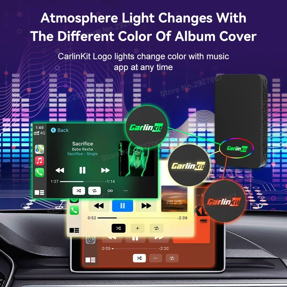 CarlinKit 2Air 5.0 Wired CarPlay Android Auto Wireless Adapter for Mazda Chevrolet Volvo Ford Toyota Porsche Haval Lexus Renault