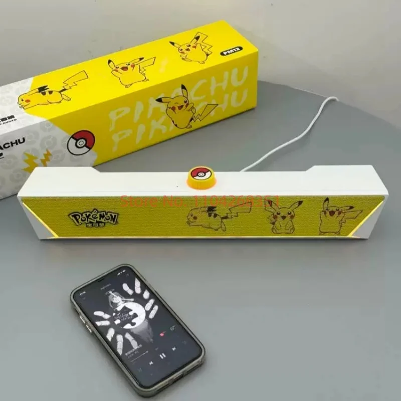 Pokemon Pikachu PM12 Desktop Bluetooth And Wired RGB Gaming Soundbar With Heavy Bass For Home Office PC Desktop Computer Gaming view 3