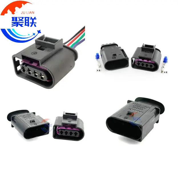 1Set 4Pin 4D0971994 1-699297-1 Automotive ignition coil plug waterproof connector for Volkswagen Passat Tiguan Jetta Audi