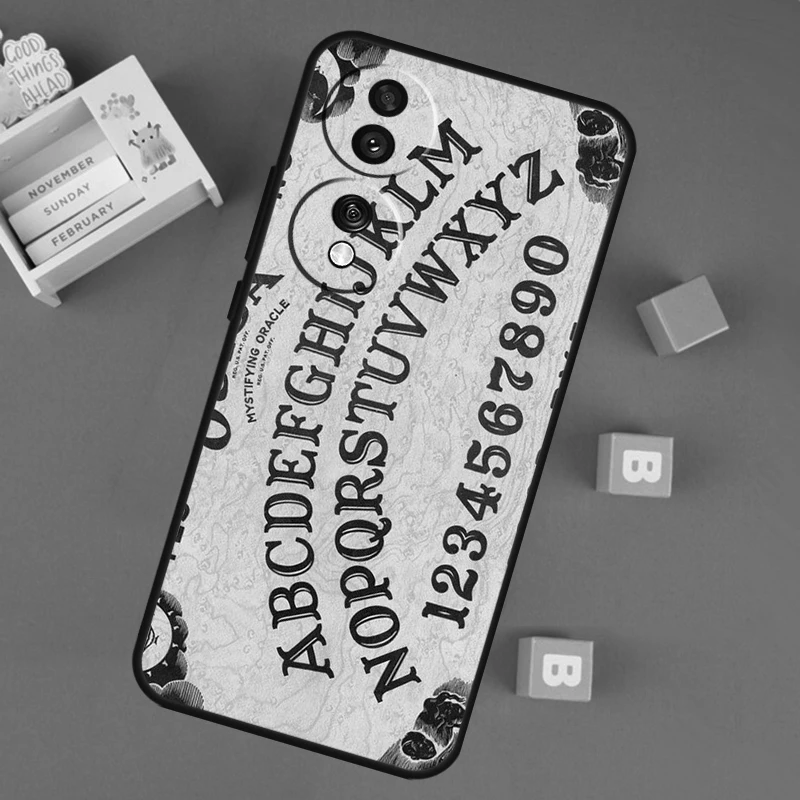 Girly Pastel Witch Goth Ouija Case For Honor 90 Lite 70 50 Magic 5 6 Pro X6 X7 X8 X9 X6a X7a X8a X9a X8b X9b Back Cover