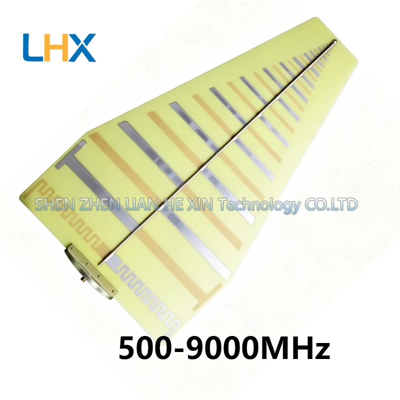 Log-periodic antenna 500-9000 MHZ gain 6dBi SMA female LOG500M-9000M in stock