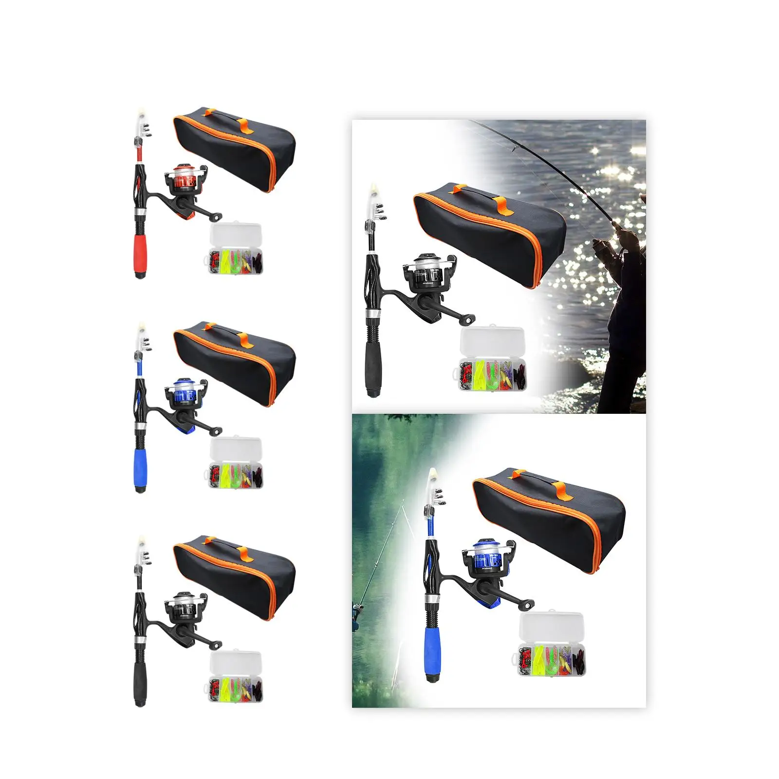 

Fishing Pole Children Starter Kits Kids Fishing Rod Reel Boys Girls Kids Children Parent Child Activities