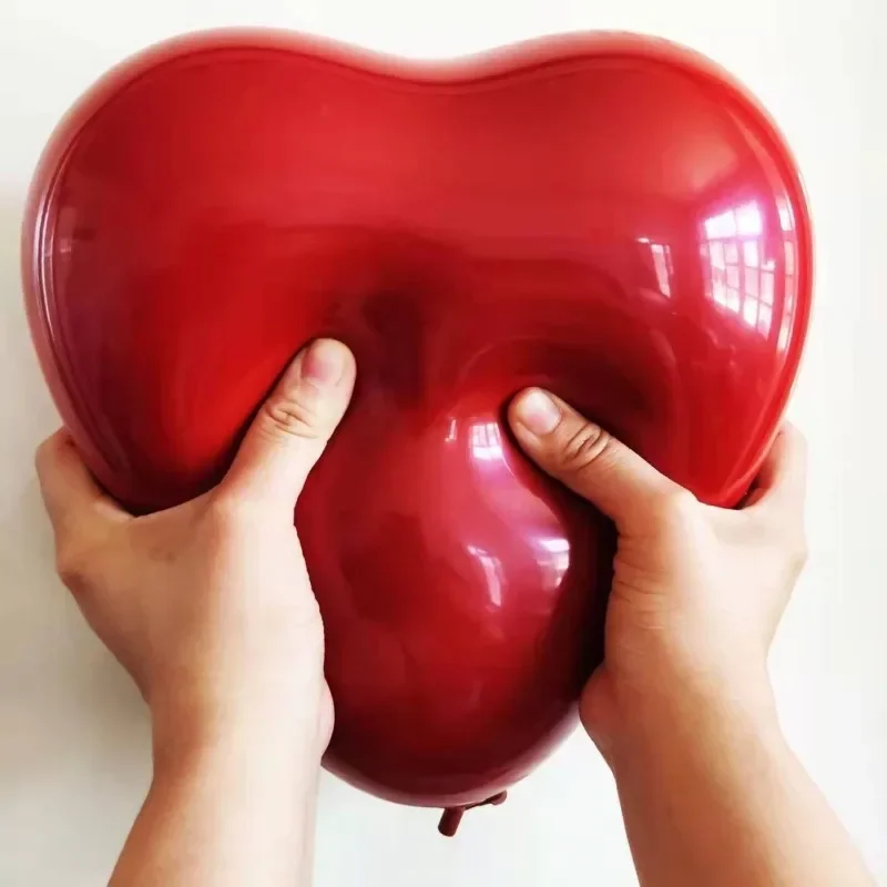 100/10pcs 10inch Red Heart Shaped Latex Balloon Wedding Birthday Party Decor Valentine's Day Anniversary Baby Shower Supplies