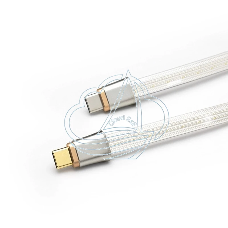 High-End Dual-Shielded Pure Silver Cable Audio Decoding Signal Upgrade Accessory for Home Theater