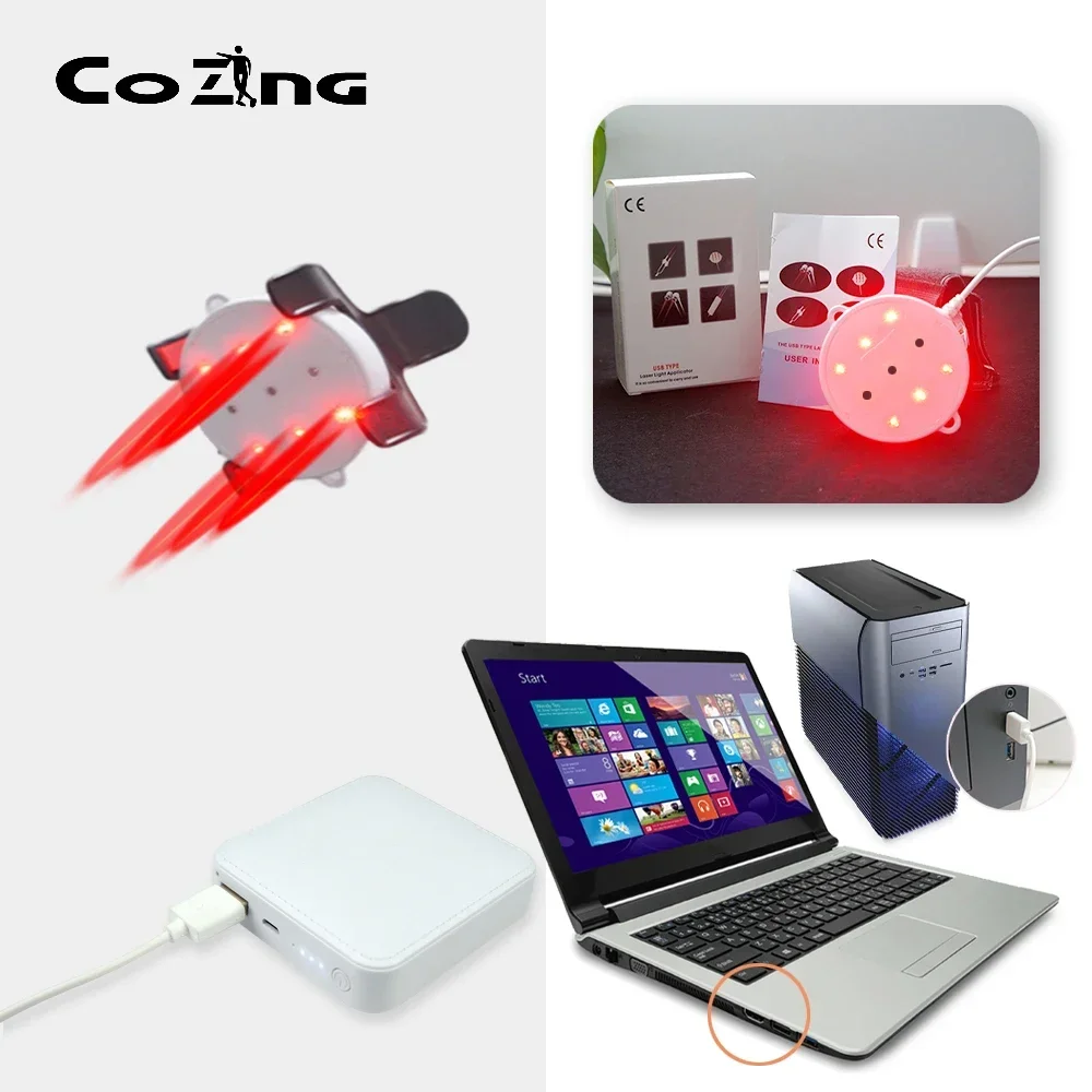 COZING Red Light Therapy Device 808nm*3 + 650nm*6 Laser Pain Relief Cold Laser Therapy for Arthritis Deep Tissue Physiotherapy