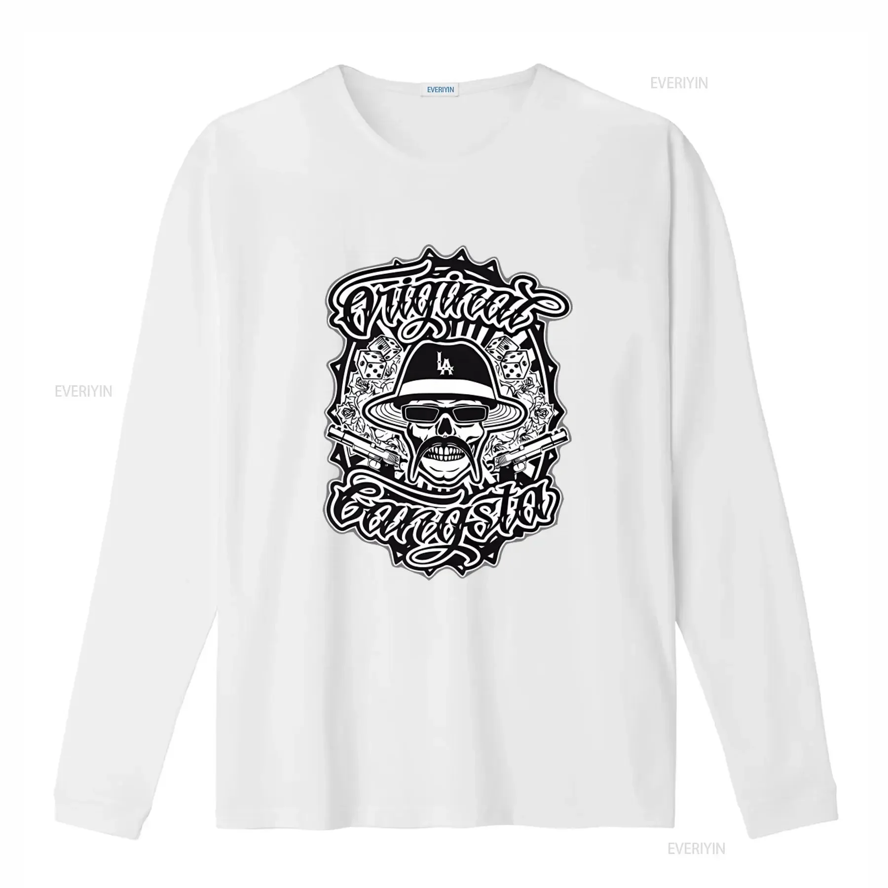 Gangster T Shirt Men's Chicano Cholo Mexican Gangsta Gangsters On Both Sides 3Xl Xxl Xl L M S vintage Washed Unisex Stylish view 4
