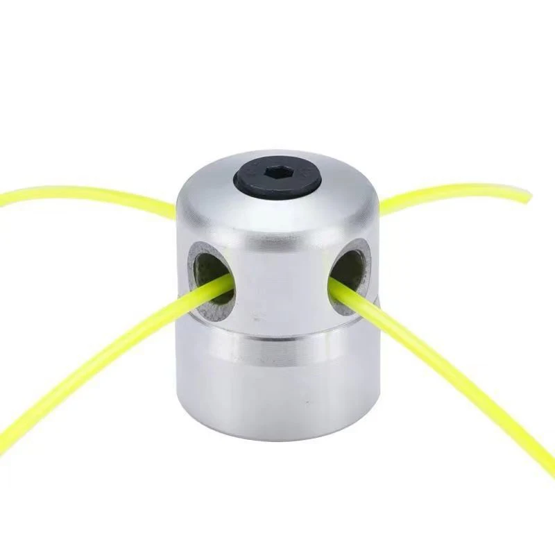 Universal Aluminum Trimmer Head with Four Trimmer Lines for Brush Cutter Grass Trimmer