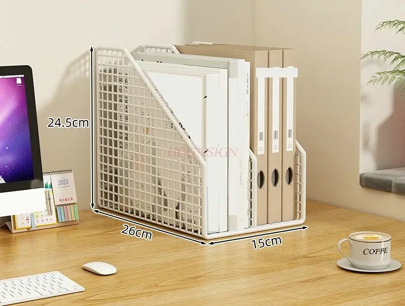 

1 шт. стеллаж для хранения офисных столов, металлическая стойка для файлов, стеллаж для хранения файлов, ящик для хранения файлов канцелярских товаров, настольная книжная полка