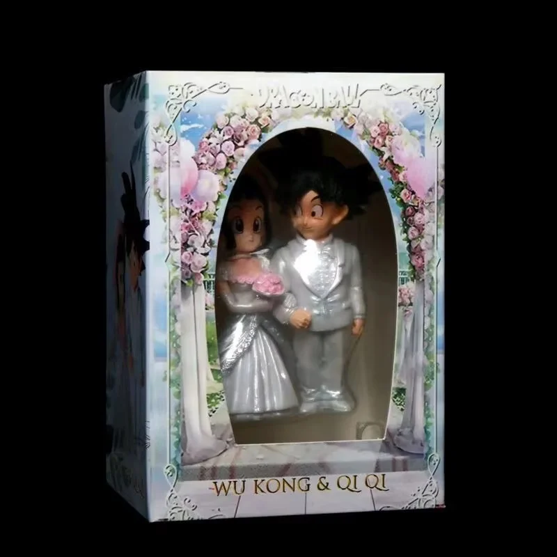 โมเดลงานแต่งงานของซุนโกคูและชิจิ ดราก้อนบอล Z ฟิกเกอร์แอคชั่น DBZ ฟิกเกอร์ซอมเมอร์ซอตล์ค อนิเมะ พีวีซี รูปปั้น GK ของตกแต่ง ของเล่น