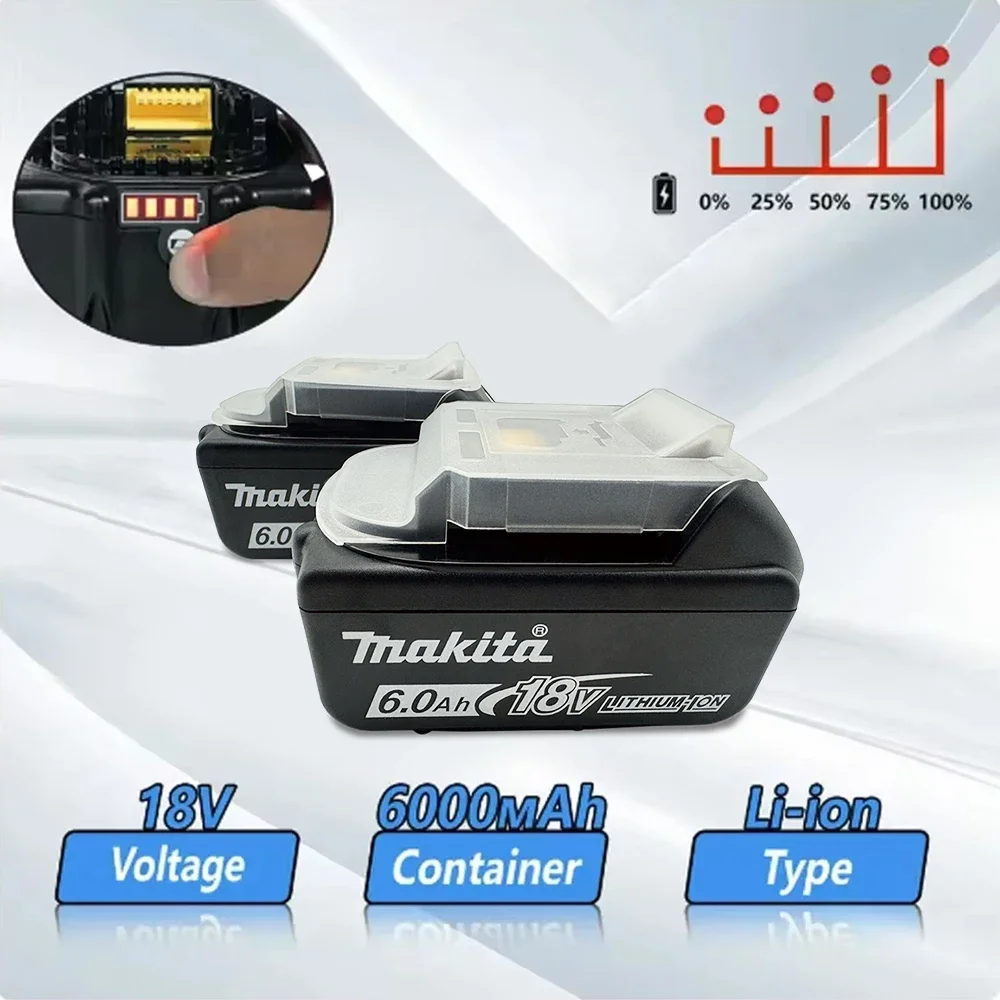 Makita 18V 3/5/6/9Ah Lithium ion Battery,for Power Tool BL1860B BL1860 BL1850 BL1840 BL1830 Replacement Rechargeable Battery