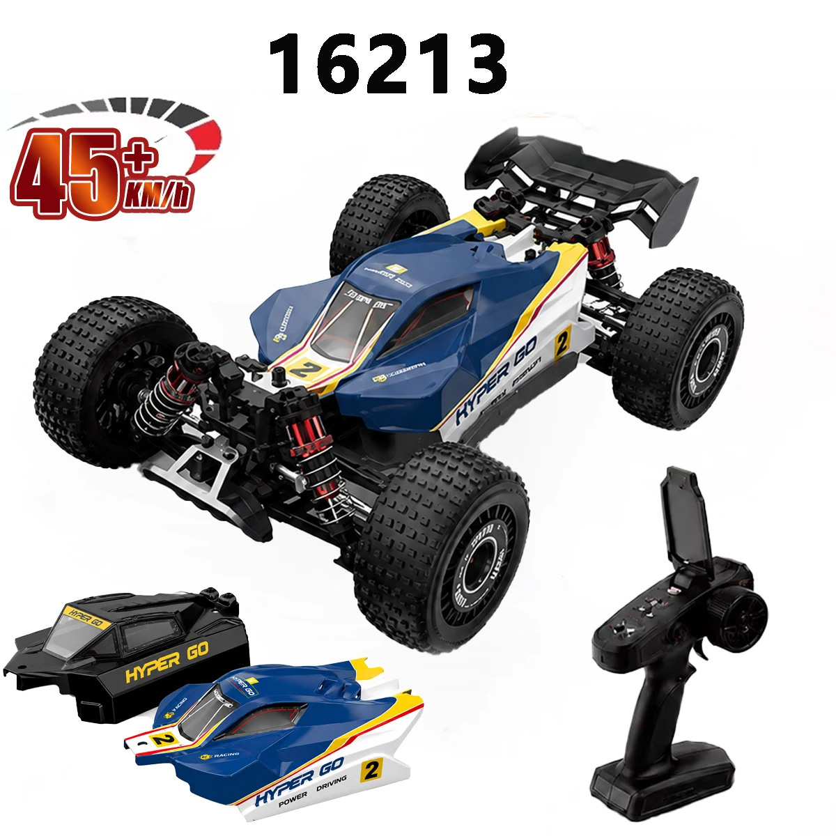 MJX Hyper Go 16213 1/16 RC Car Brushless Double-Shell Tire 4wd