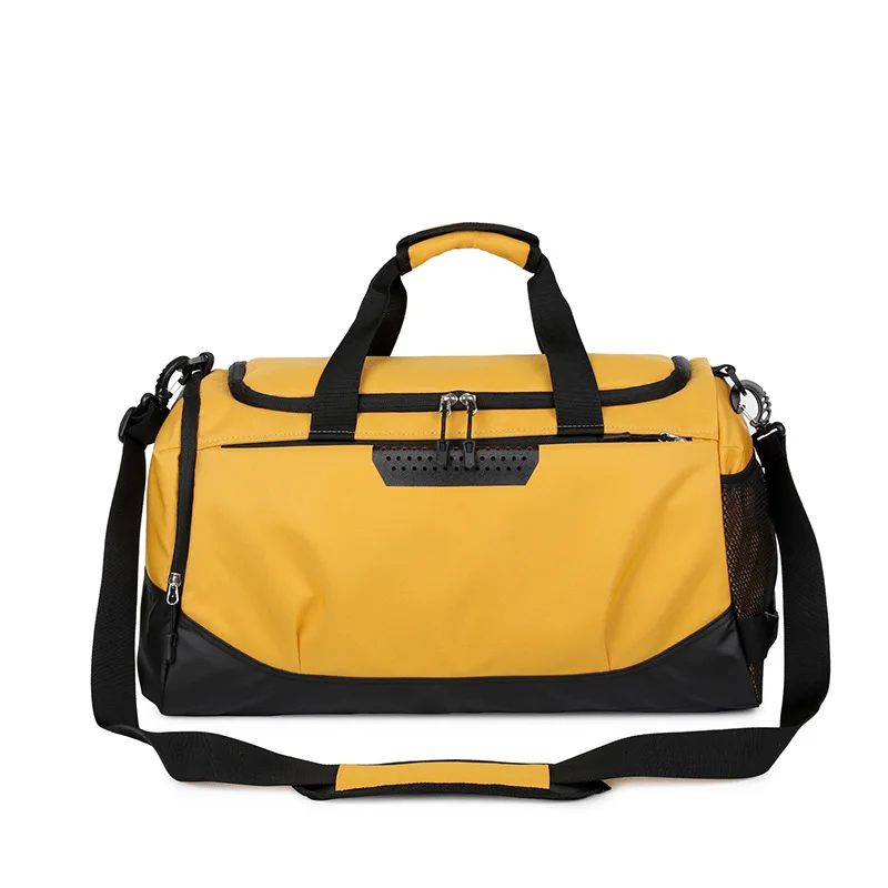 Large Capacity Crossbody Travel Fitness Bag Waterproof Separate Wet And Dry with Shoe Position Handheld Nylon Backpack Style ...