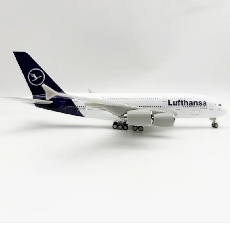 

30cm A380 Lufthansa Airbus Solid Aircraft Model Toy Display Piece for Collectors And Gifting