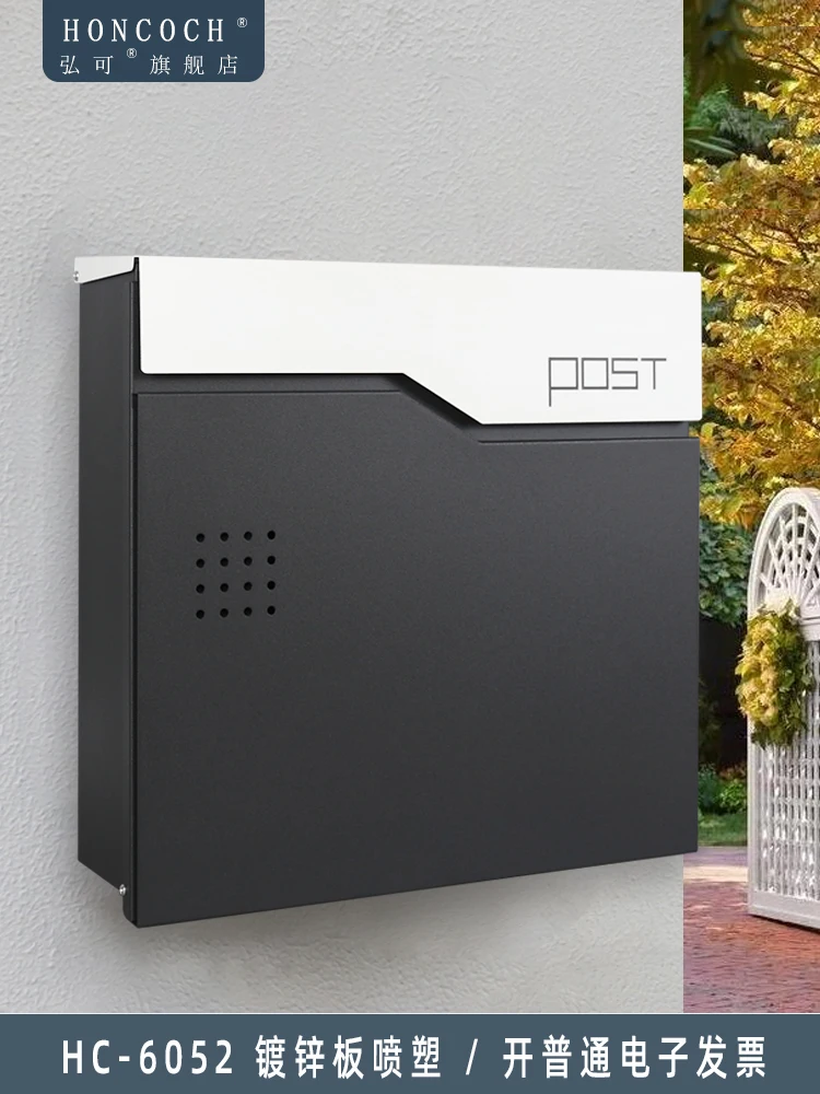 

Customized door number European wrought iron wall decoration mailbox wall hanging political mailbox creative mailbox