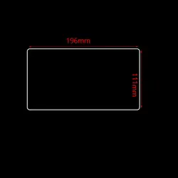 196x111mm Tempered Glass Screen Protector for car gps Navigation DVD Stereo Radio Multimedia Game Protective Film Stickers