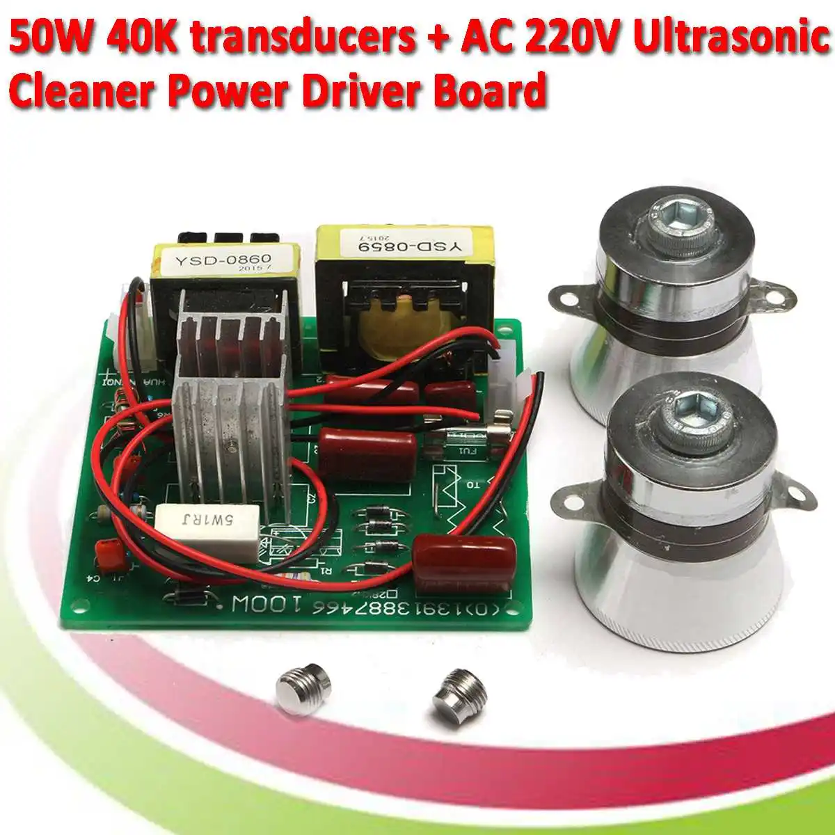 100W 220V Ultrasonic Cleaner Power Driver Board 40KHz Transducer Ultrasound Cleaning Circuit Board High Performance Efficiency