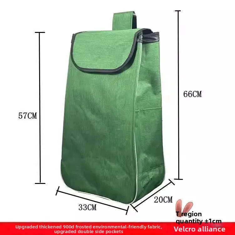 

New Oxford Cloth Shopping Cart Small Pull Car Luggage Climbing Stairs Hand Push Car Bag Portable Grocery Buying Car