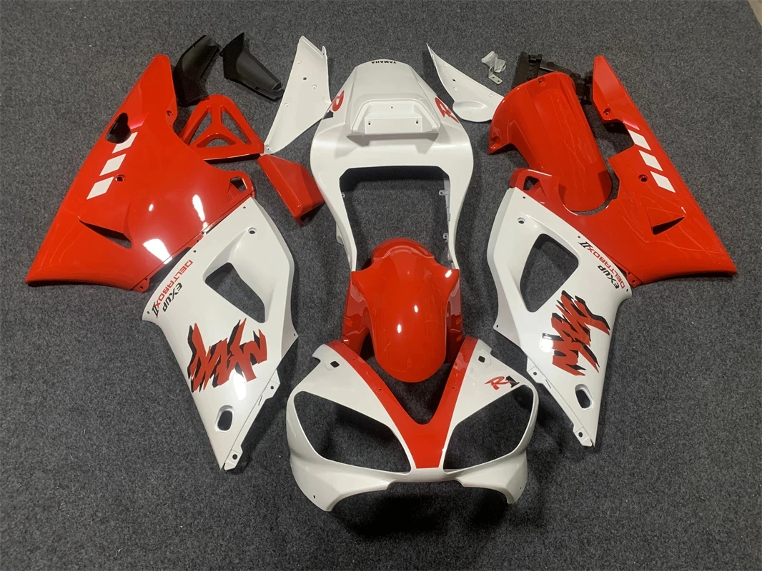 

Injection Fairings For Yamaha YZF1000 R1 98 99 00 01 YZF-R1 1998 1999 2000 2001 ABS Plastic Motorcycle Red white Fairing Kit