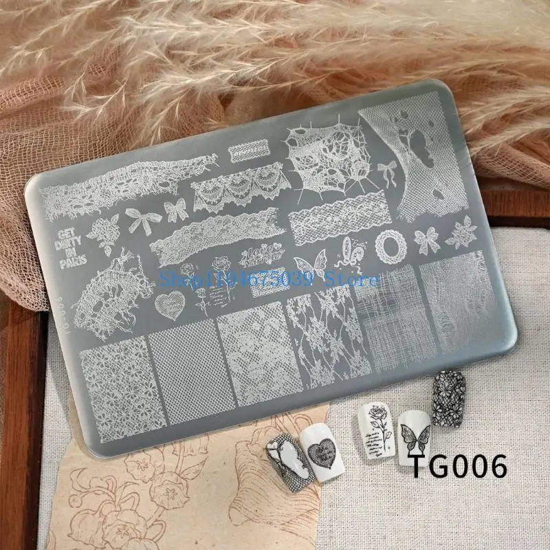 

5asd Stainless Steel Stamp Plate for Smooth Nails Art Application