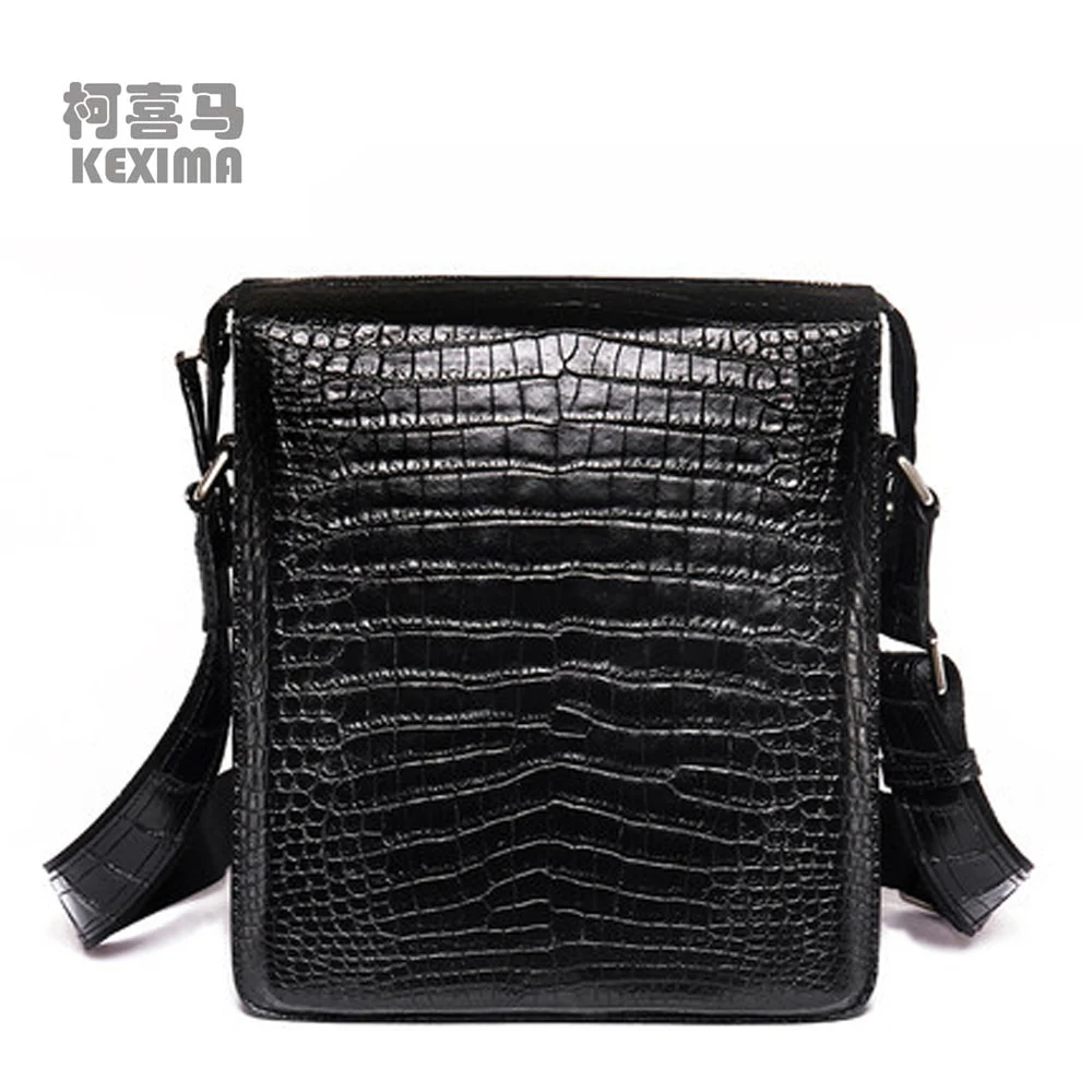 KEXIMA kadilaier crocodile  Single shoulder bag  male  Thailand crocodile leather bag  Oblique cross bag men crocodile bag