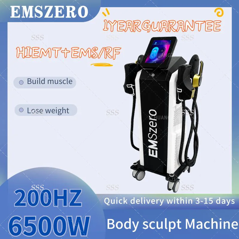 

Factory price Hi emt EMSzero 4Handle RF Body Sculpting Pro 6500w 15Tesla Ems Body Sculpt RF Machine and optional pelvis