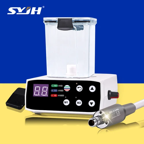 SYJH-micromotor eléctrico Dental con tanque de agua, mango de fibra óptica multifuncional, herramientas de Motor eléctrico de pulverización de agua interna