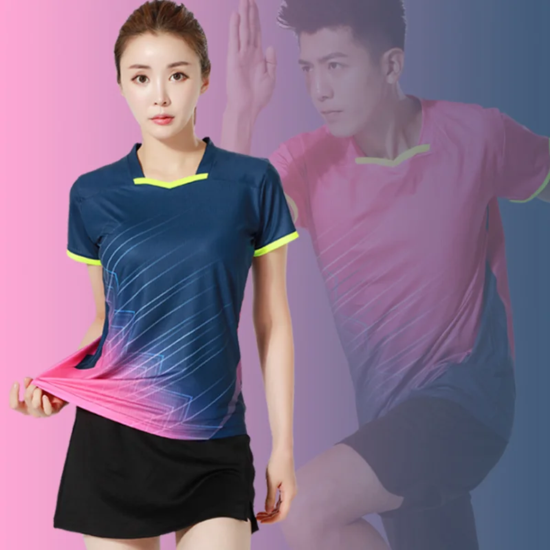 Summer Slim Fit Comfortable And Dry Badminton Jersey Women's Skirt Breathable And Quick Drying Men's Volleyball Training Set