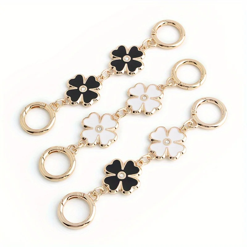 1PC heart-shaped flower bag chain extender for armpit bag crossbody bag crafts DIY wallet bag strap decorative chain