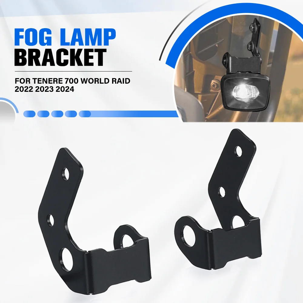 

For Yamaha Tenere 700 World Raid 2022 2023 2024 TENERE700 Auxiliary Light Mount Holder Lower Fog Lamp Bracket Fog Lights Bracke