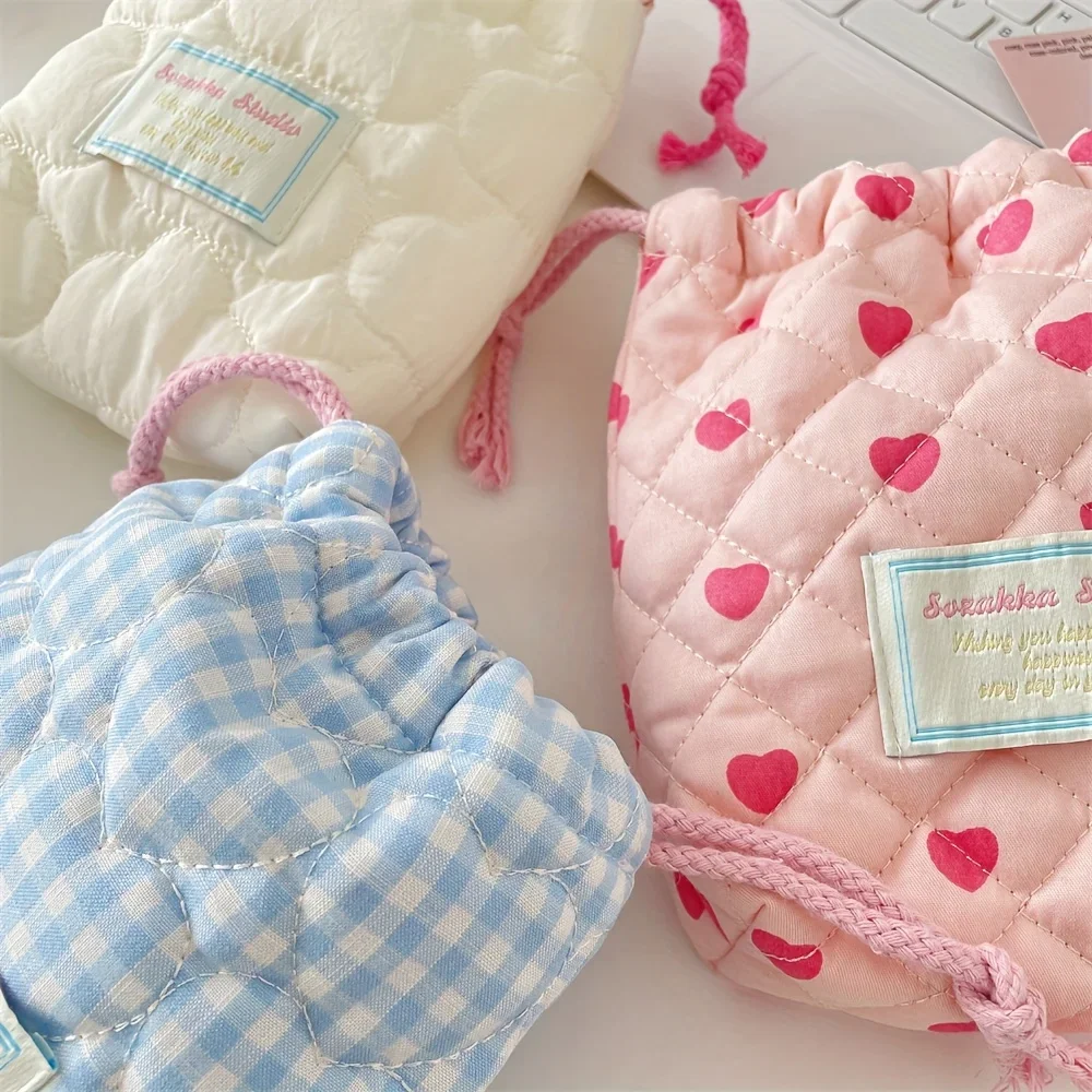 حقيبة مكياج برباط لطيف، حقيبة تخزين بولارويد للكاميرا CCD، حقيبة أدوات الزينة المحمولة للسفر، حقيبة يد #3