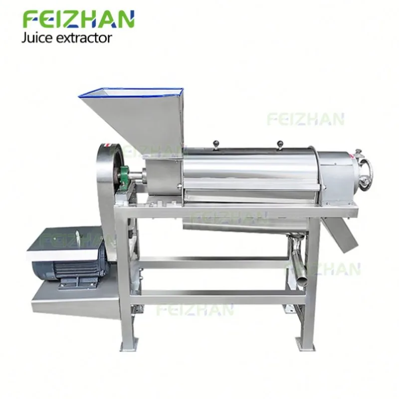 반자동 산업용 스파이럴 분쇄 과일 착즙기, 레몬 딸기 과일 주스 추출기 (업소용)
