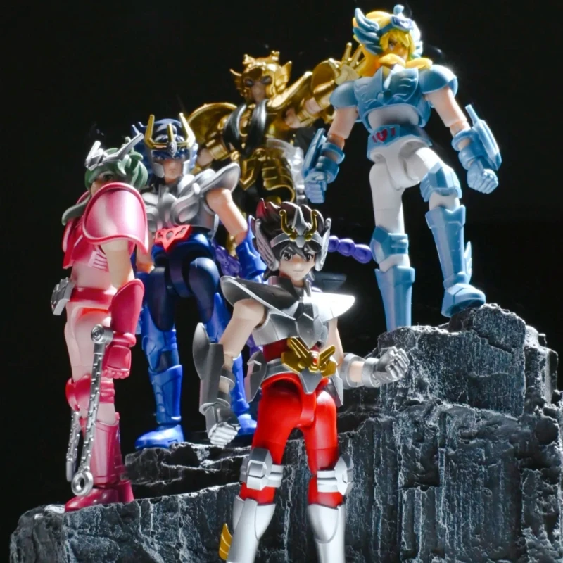Auf Lager Blokees Blind Box Saint Seiya Galaxy Version 2 Camus Hoyoga Dohko Milo Actionfiguren Anime Modell Blöcke Geburtstagsgeschenke