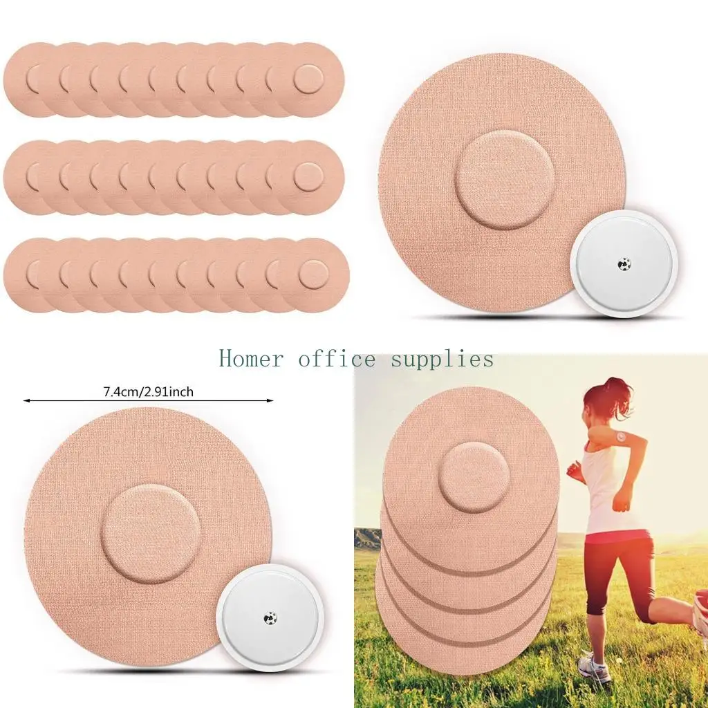 

K43B 30x Patches Waterproof Adhesive Patch Latex Adhesive Waterproof Overpatch-Tape for Outdoor Climbe