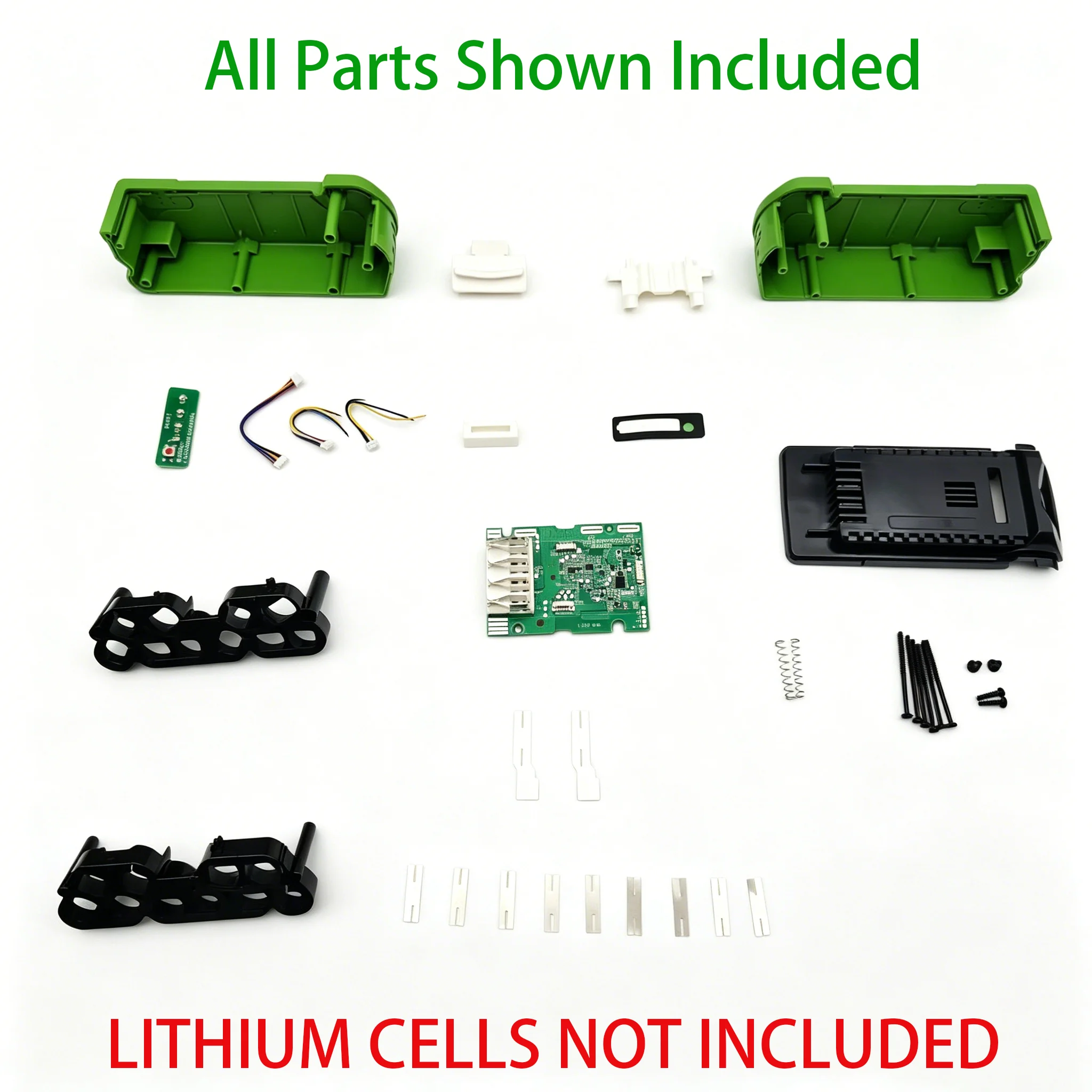10*18650 Charging Protection Circuit Board PCB version Battery Plastic Case for greenworks 40V Lawn mower cropper grass cutter