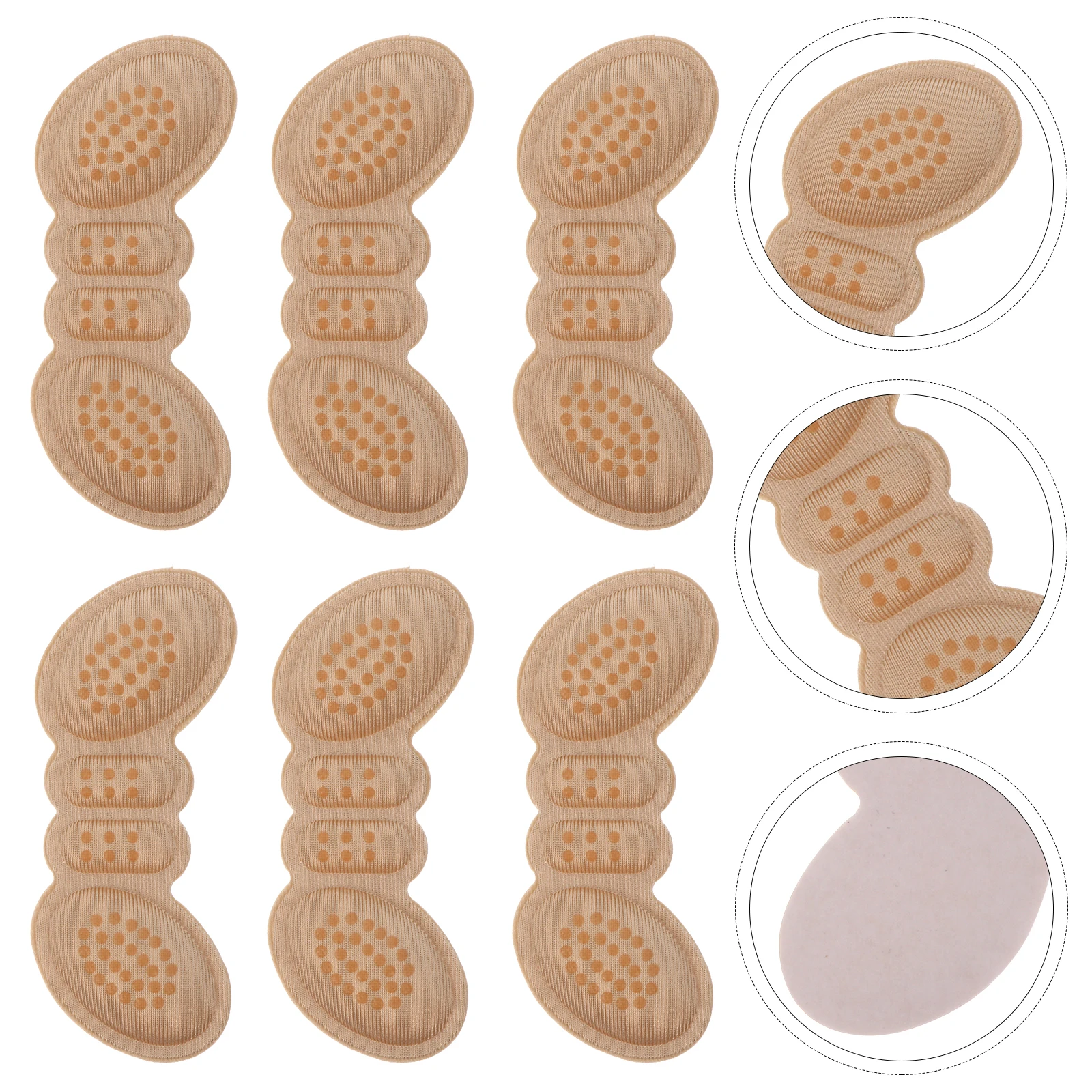 6Pcs Foot Heel Pads Insert Comfortable Shoe Liners for Women Pressure Relief Callus Protection Step Painlessly Everywhere