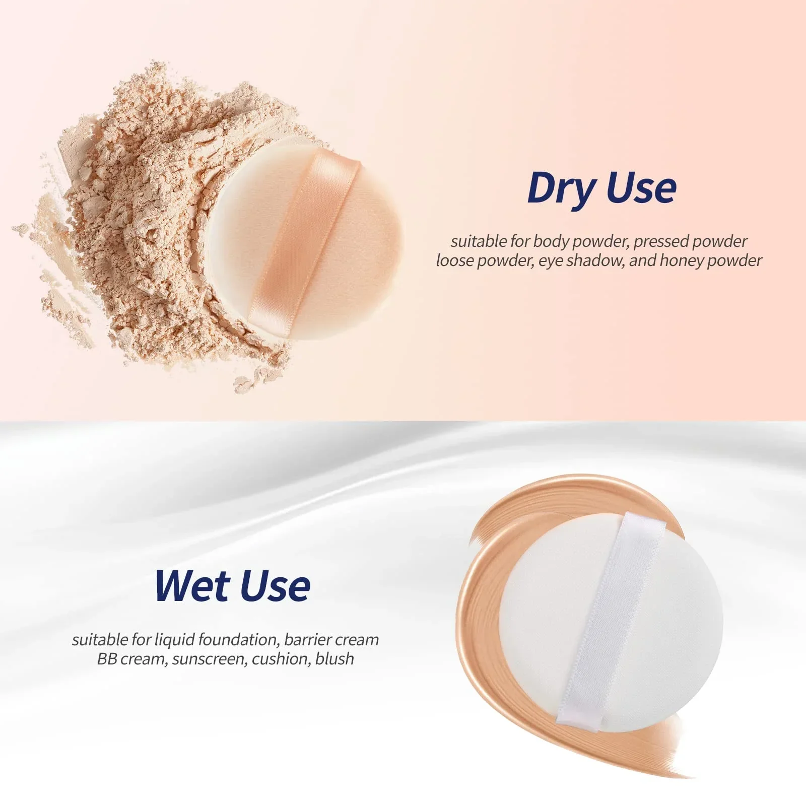 Cushion Foundation Powder Puff Air Cushion Makeup Puffs Round Makeup Sponges 4 Colors Air Cushion Powder Puff Latex beauty