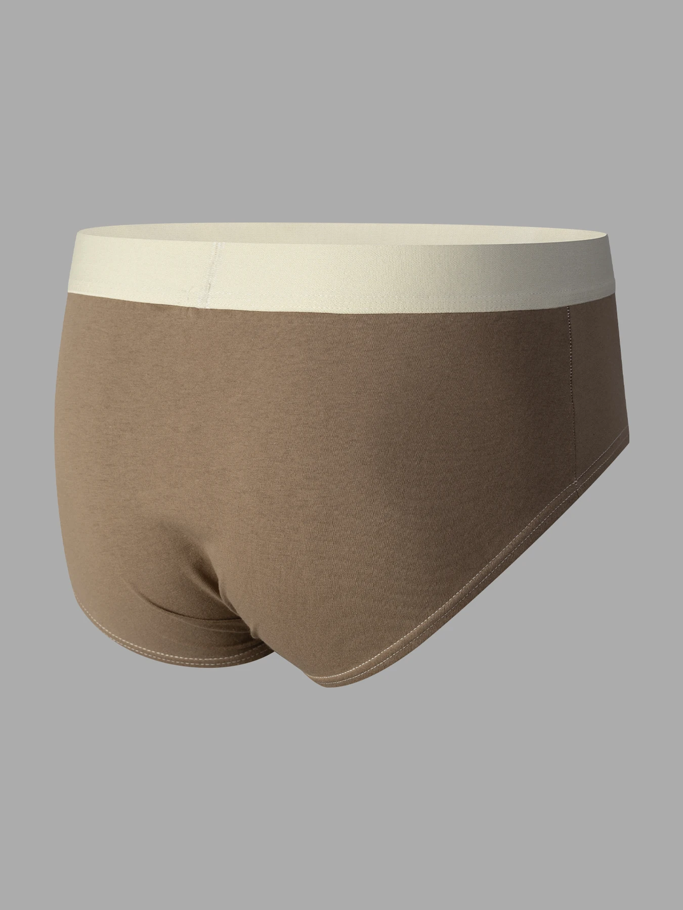 Norcotton 6-Pack Men's Coffee-Colored Pure Cotton Briefs, Available in Various Color Combinations, Soft, Skin-Friendly, and Breathable, Suitable for Home and Daily Commuting Wear