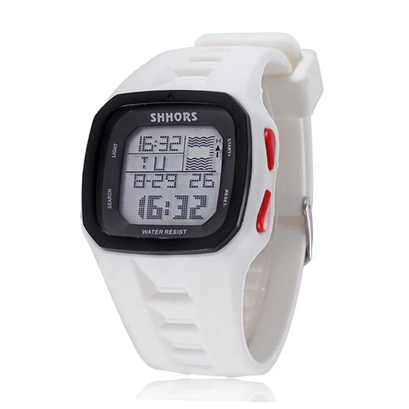 CE81 Модные мужские часы Tide Pattern LED Digital Night Light Электронные часы Многофункциональные часы Подарочные часы для мужчин