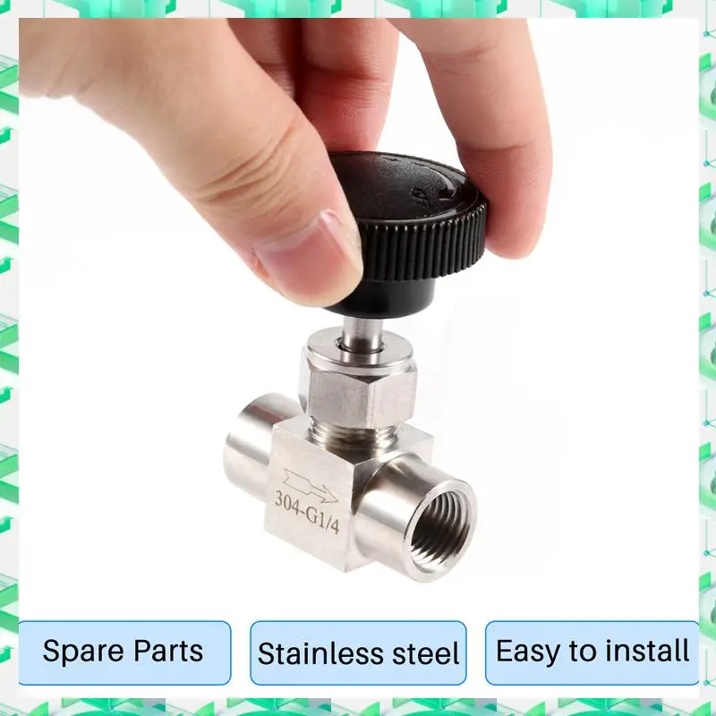 

FIZP 1/4 дюйма BSP с равной внутренней резьбой SS 304, запорный игольчатый клапан управления потоком из нержавеющей стали