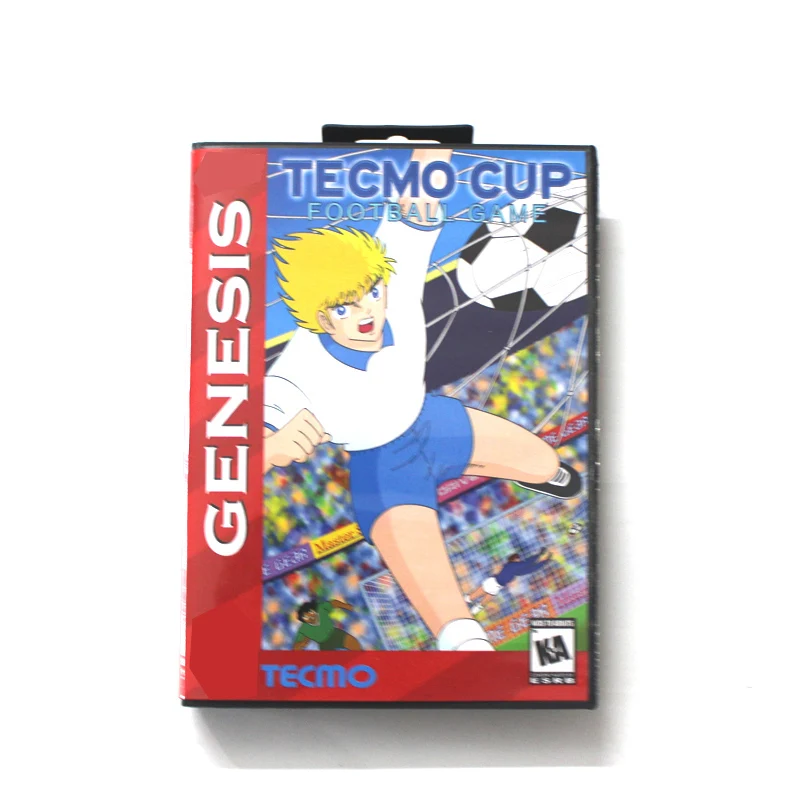 Tecmo Cup Football MD Game Card 16-Bit-US-Abdeckung für Sega Megadrive Genesis mit Einzelhandelsverpackung