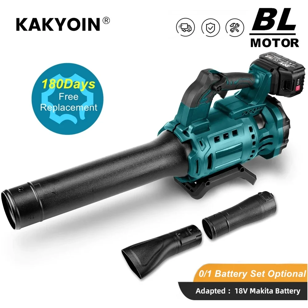 3800W 480CFM Cordless Leaf Blower Brushless Motor Industry Air Blower Speed Adjustable Patio Cleaning Lawn For Makita Battery