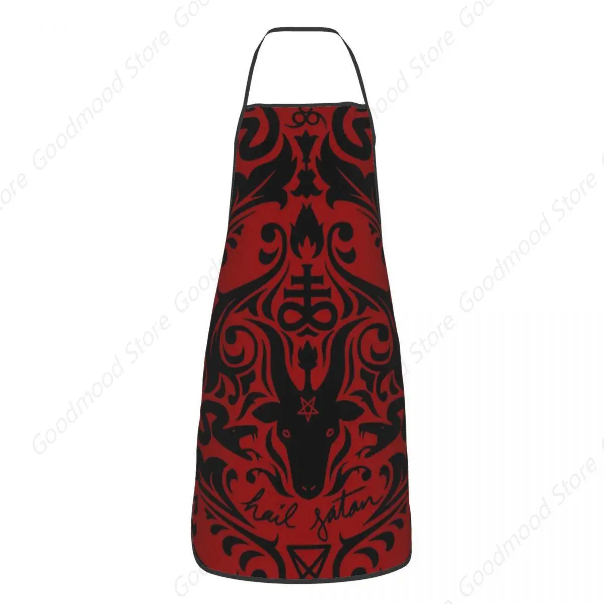 Damask - Hail Satan Apron Chef Cooking Cuisine Tablier Waterproof Bib Kitchen Cleaning Pinafore for Women Men