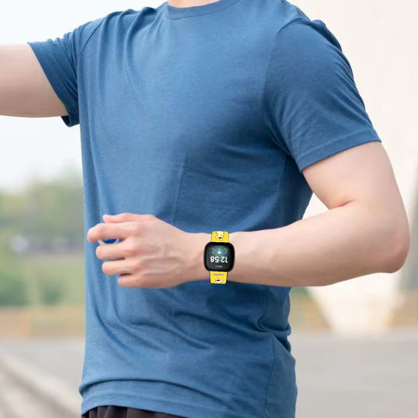 Pasek z nadrukiem z serii SANRIO do Fitbit Sense 2 1, wymienny pasek do zegarka, bransoletka do Versa 4 3, pasek do zegarka dla kobiet na prezent.