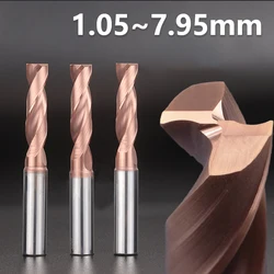 YZH D1.05~7.95mm HRC60 Carbide Flat Drill 180° Countersunk hole/Inclined surface/Cross hole Countersunk Head External Cooling
