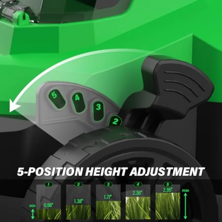 Tondeuses à gazon sans fil 13 pouces 20V et taille-bordures 20V 12 pouces pour une entretien efficace de la cour avec moteur haute puissance longue durée