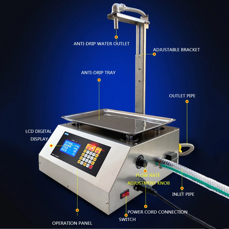 Máquina de enchimento quantitativa CNC, máquina de enchimento líquido viscoso, pesando tipo, automático, 220V, 110V, HD1700