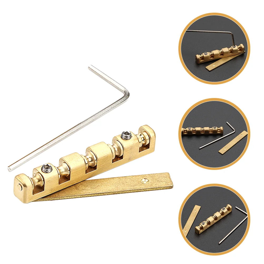 

Bass Pillow Stringed Instrument Accessories Replacement Nut Bridge Saddles Guitar Electronic Brass Nuts Electric Music Ukulele