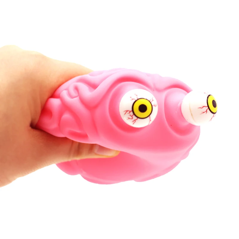 Anti Stress Flippy Brain Squishy Eye Popping Squeeze Fidget Toy Cool Stuff Kids ADHD Autism Anxiety Relief Toy Weird Stuff