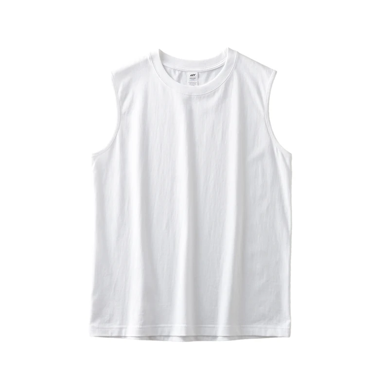 Dukeen 250G Heavyweight Men\'s Tank Tops 2024 New Summer Pure Cotton Sleeveless Shirt Man Sports Casual Basketball Vest